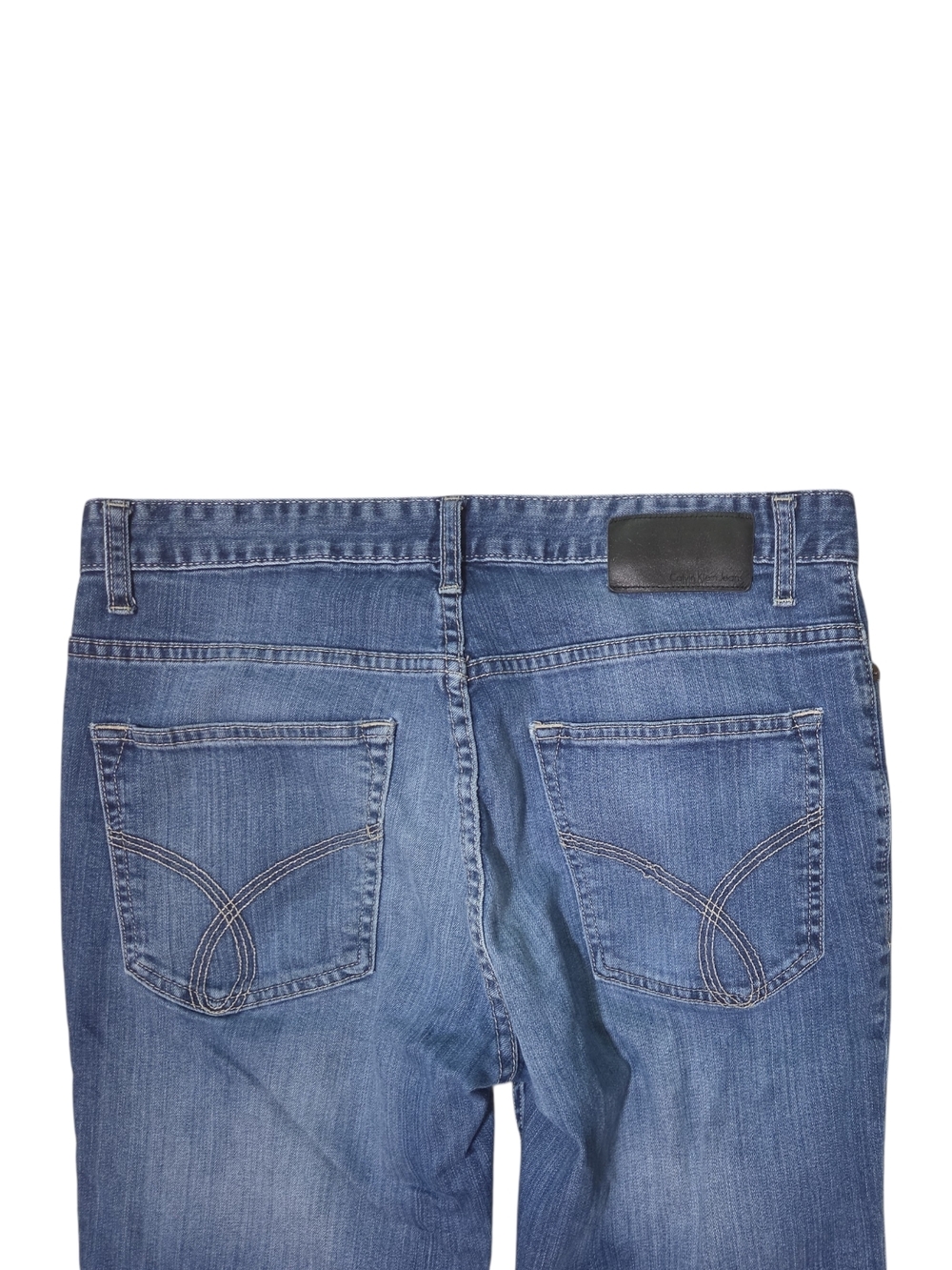 Calvin Klein Jeans Straight-Leg Denim in Medium Blue - Picture 11 of 14